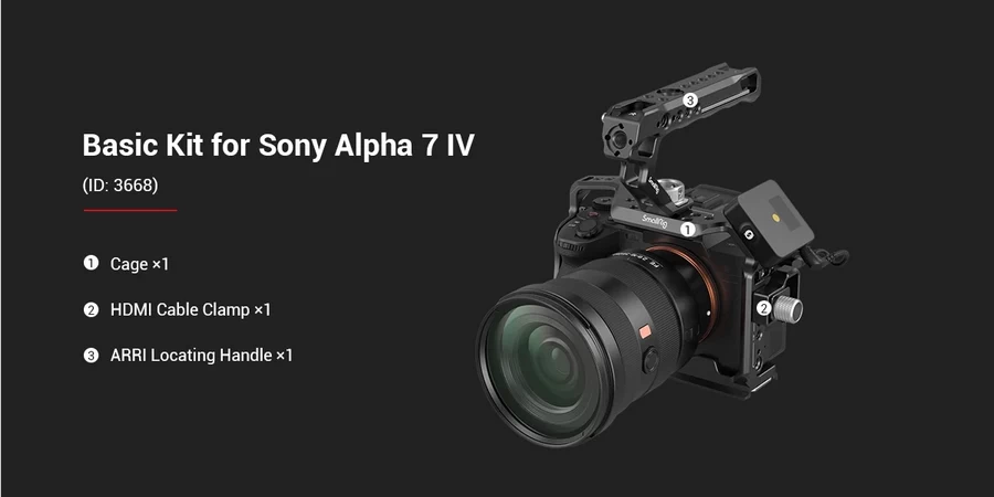 SmallRig 3668 Basic Kit for Sony Alpha 7 IV,Alpha 7S III-Discription7