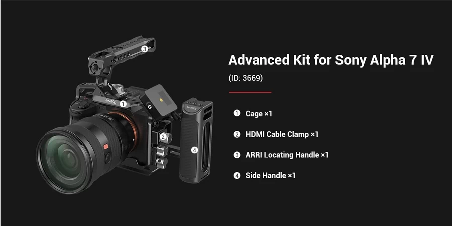 Smallrig Basic Kit For Sony Alpha 7 Iv/alpha 7 S Iii 3668 3668 18017
