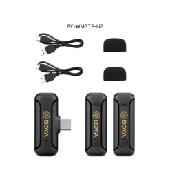 Boya BY-WM3T2-U1, BY-WM3T2-U2 Mini 2.4GHz Wireless Microphone-Description2