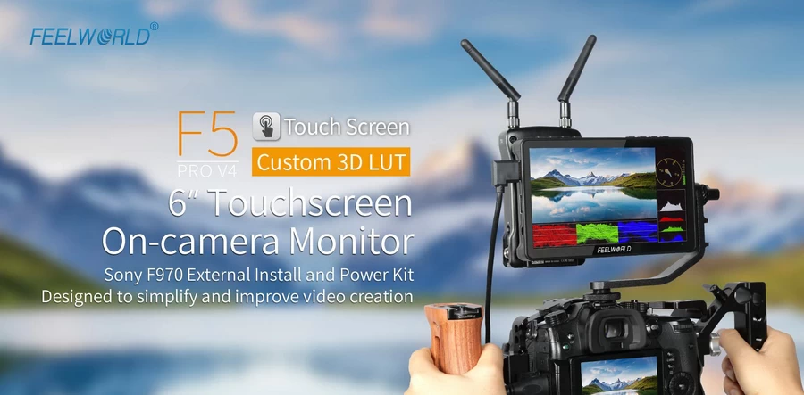 FeelWorld F5 Pro V4 6 Inch Touch Screen DSLR Camera Monitor-Detail1
