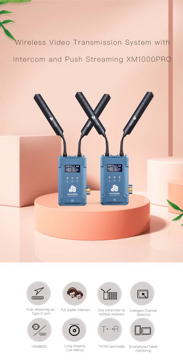 ForHope XM1000Pro Wireless Video Transmitter-Des1