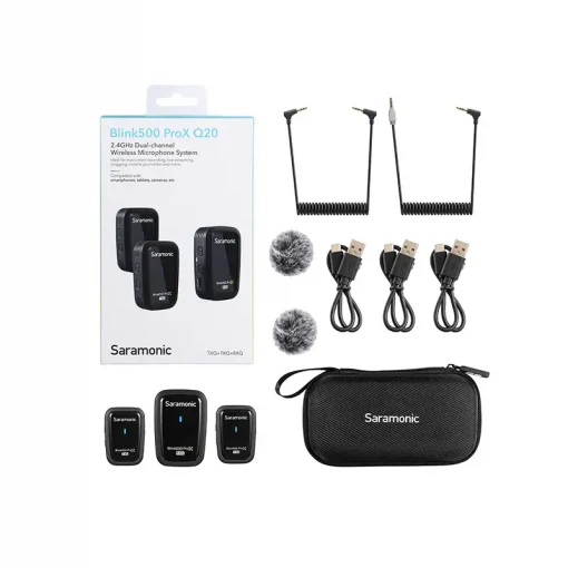 Saramonic Blink500 Pro X Q10,Q20 2.4GHz Dual-Channel Wireless Microphone System-Detail16