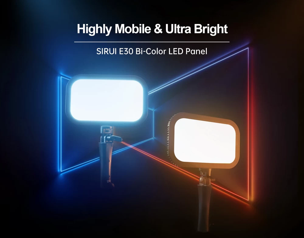 Sirui E30B Bi-Color Soft LED Panel-Des1