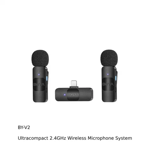 Boya BY-V1,V2 Ultracompact 2.4GHz Wireless Microphone System-Detail7