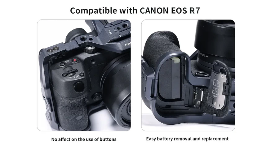 Falcam 3230 F22&F38&F50 Quick Release Camera Full Cage (For EOS R7)-Des4