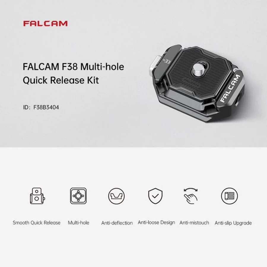 Falcam F38 (F38B3434) Multi-Hole Quick Release Kit-Des1