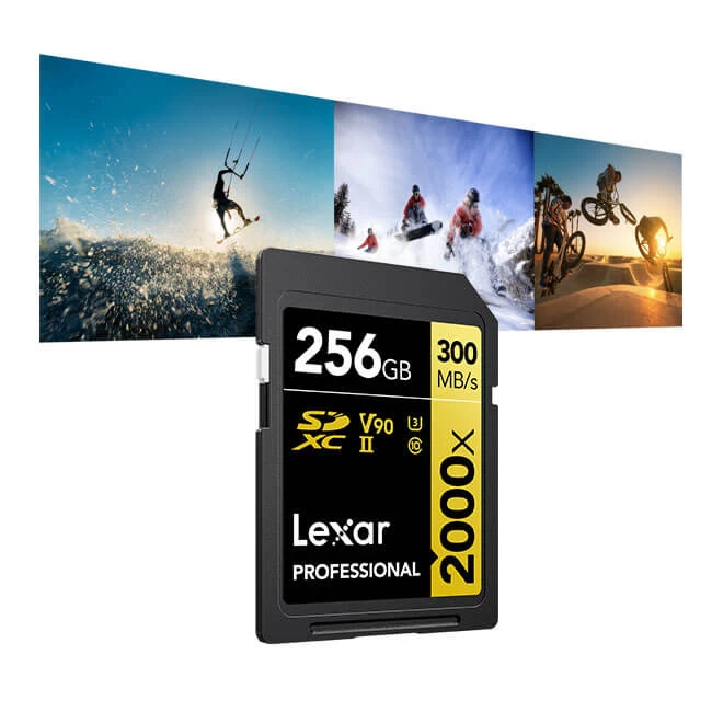 Lexar Professional 2000x SDHC, SDXC UHS-II Card GOLD Series-Des3