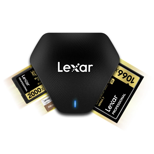 Lexar Professional Multi-Card 3-in-1 USB 3.0 Reader-Des2