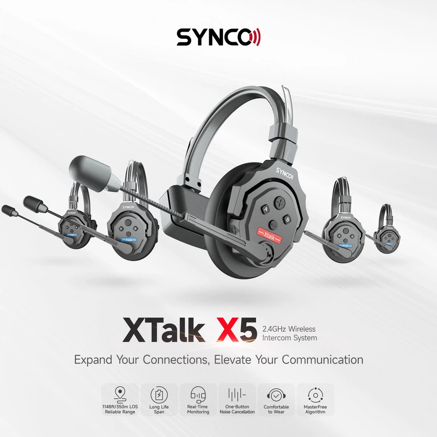 Synco X-Talk X5 Wireless Intercom System-Des5