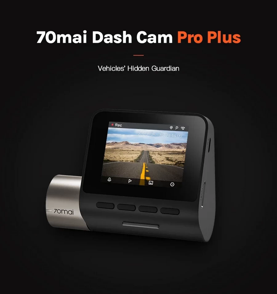 70Mai Dash Cam Pro Plus A500S+RC06 Set-Des1