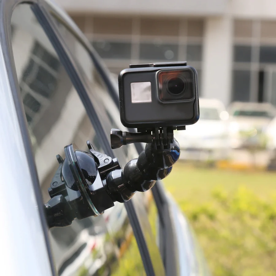 Telesin Suction Cup Flexible Mount Holder & Phone Clip-Des3