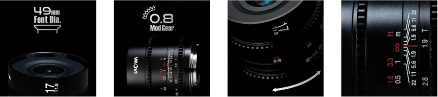 Laowa MFT Cine Prime 3-Lens Wide Bundle-Des23